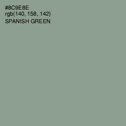 #8C9E8E - Spanish Green Color Image